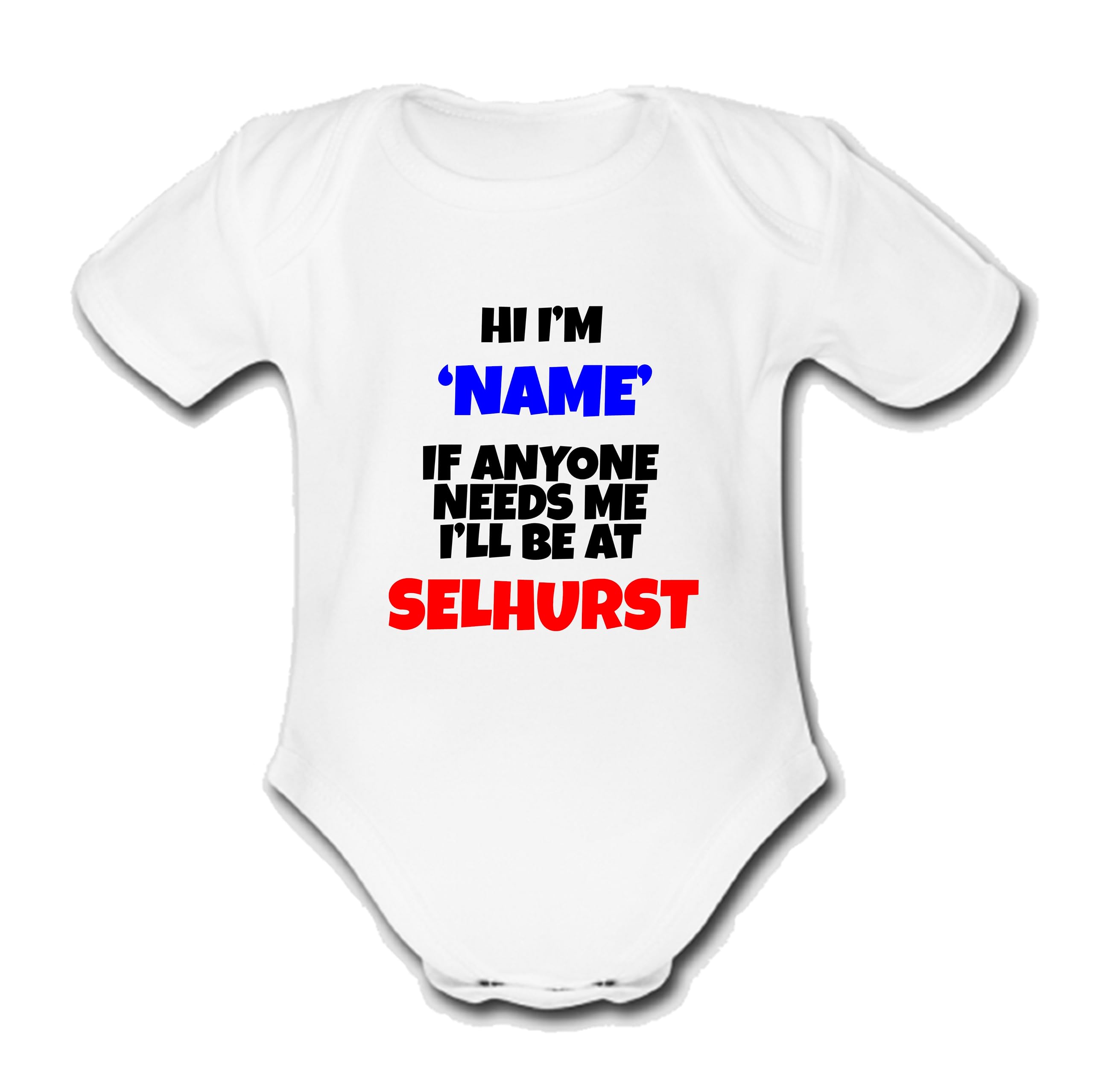 PsychobabySELHURST INSTANT PREVIEW - See What You are Buying Smallest Fan Custom Babygrow