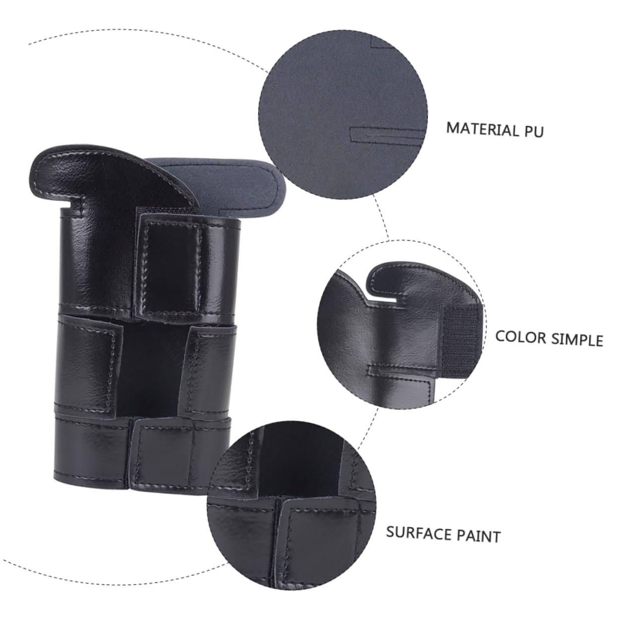 SUPVOX Leather Trumpet Protector Trumpet Guard Wrap Material Easy Install Black