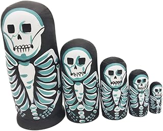 SEWACC 5 Pçs Brinquedos De Madeira Brinquedos De Empilhamento Brinquedos De Nidificação Bonecas Russas De Empilhamento Brinquedos De Empilhamento Russos Para Empilhar Matryoshka Bonecas