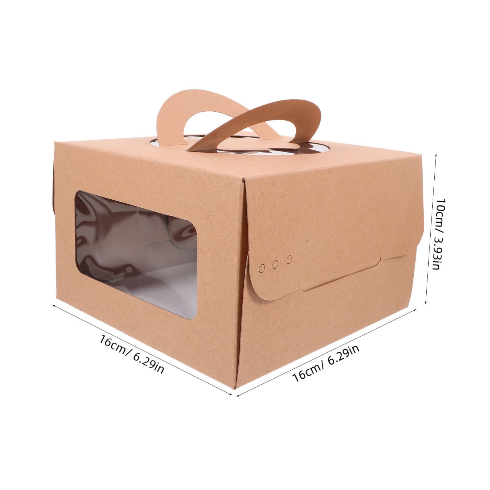 SOLUSTRE 5pcs Box Pizza Wrapping Case Pizza Wrapping Boxes Small Pizza Boxes Christmas Treat Boxes Brown Paper