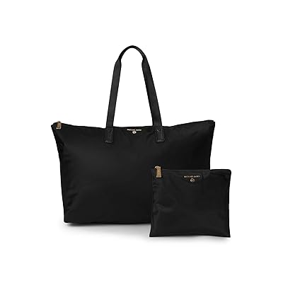 MICHAEL Michael Kors Jet Set Travel Large Packable Tote Handbags Black, Nylon