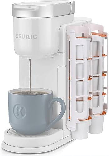 Miniatura 10 de STORAGENIE Soporte para tazas K para Keurig K-Cup, almacenamiento de cápsulas de café, montaje lateral, montaje en pared, perfecto para mostradores
