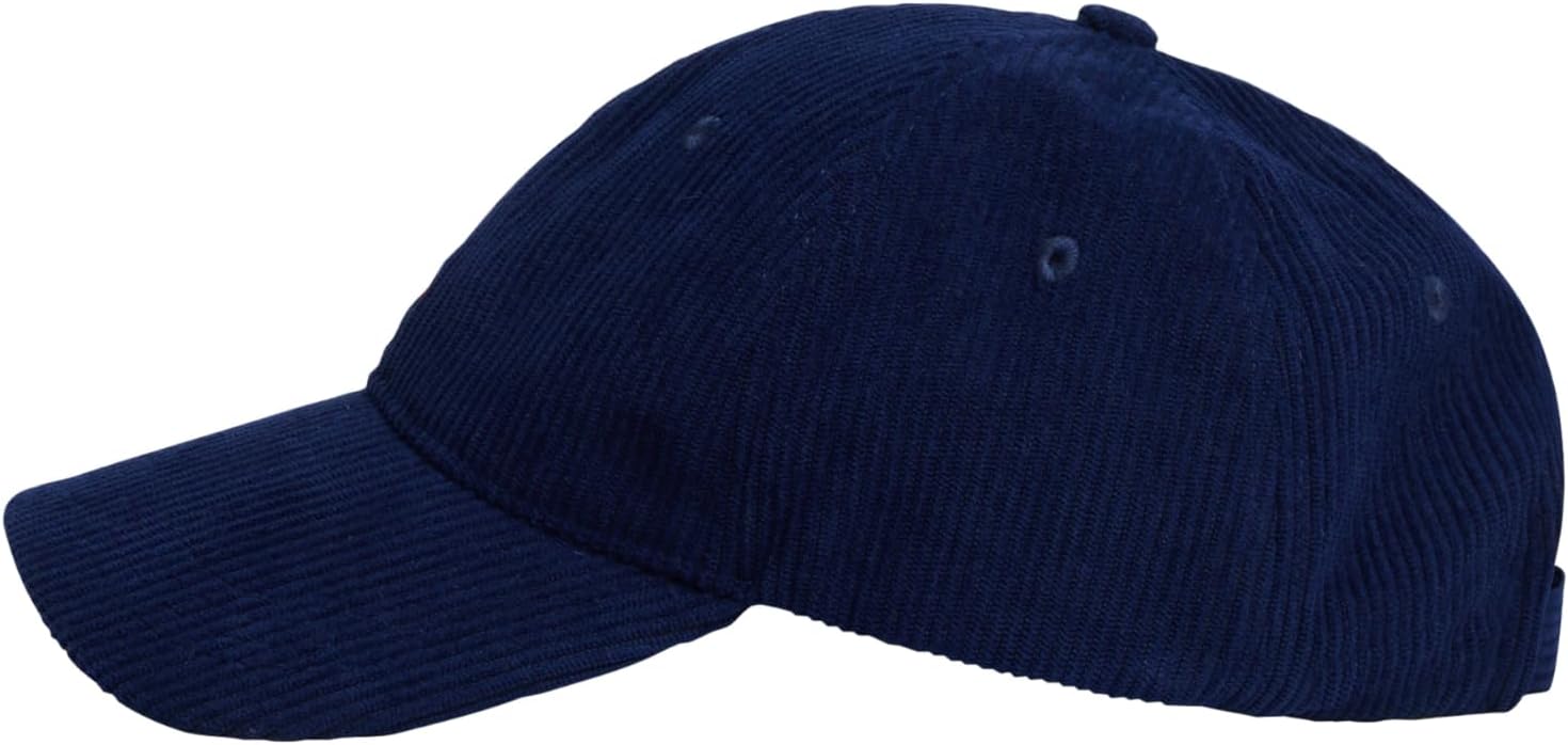 Tommy Hilfiger Mens Tommy Hilfiger Hats for Men | Corduroy Logo Adjustable Baseball Cap - Image 3