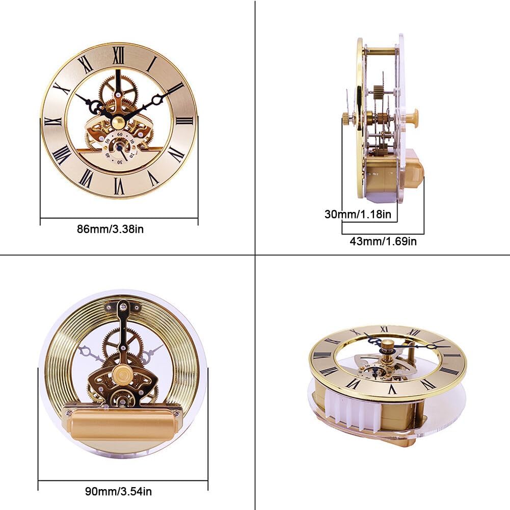 Eforcase Quartz Clock Insert with Roman Numeral, 86MM Clock Movement DIY for Home Decoration