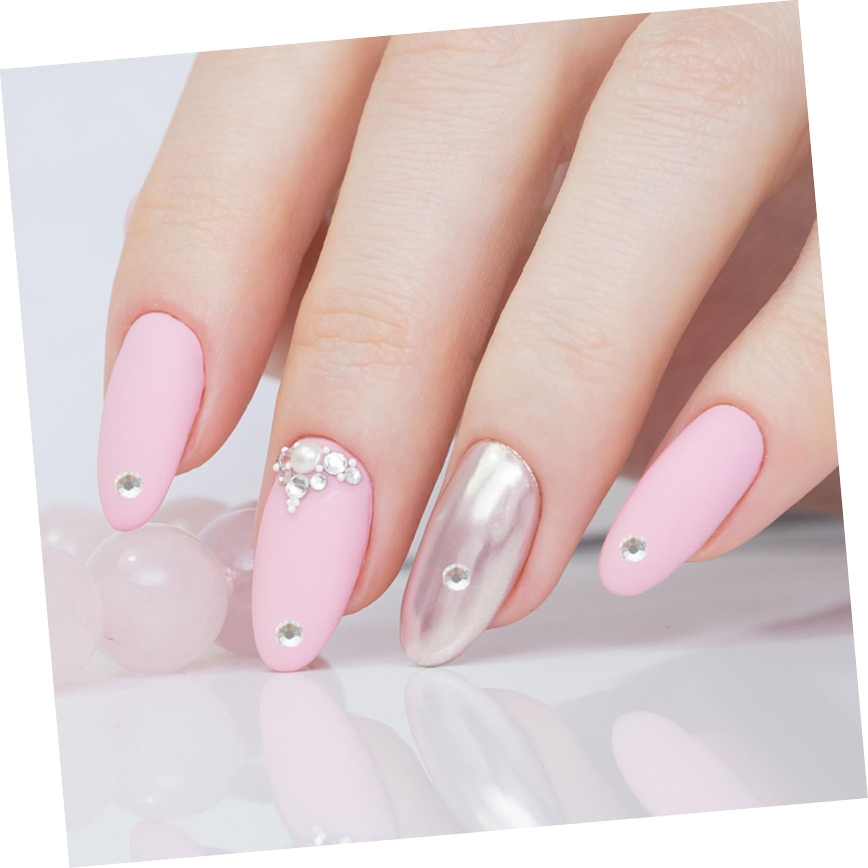 Healvian 5 Set Di Strass Per Nail Art Decorazioni Abbaglianti Per Manicure E Artigianato 2 Scatole Da 5 Pezzi