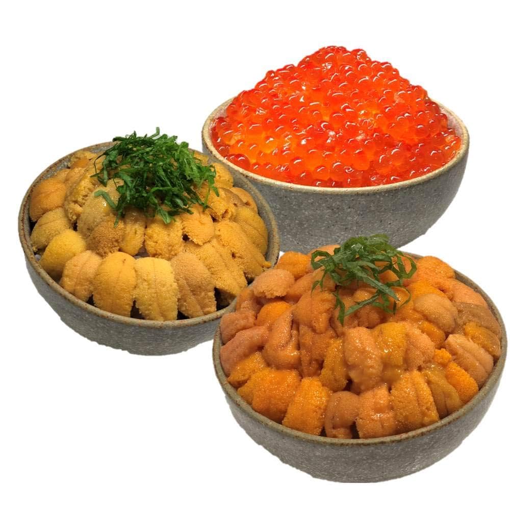 生ウニ(北海道産)蝦夷馬糞ウニ！甘味あって美味しいです♪3枚セット　6800円 生ウニ(北海道産)蝦夷馬糞ウニ！甘味あって美味しいです♪3枚セット