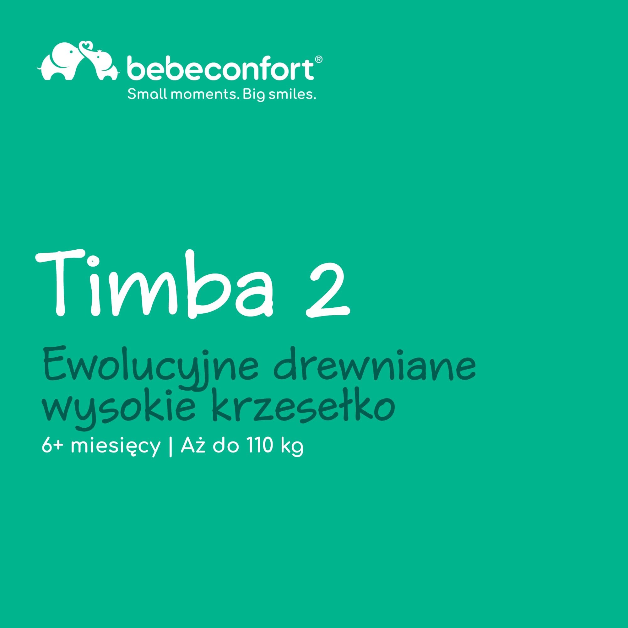 Bebeconfort Timba 2 Krzesełko Dziecięce Drewniane, 6+ Miesięcy, Do 110 kg, Ergonomiczne Krzesełko do Karmienia, Pasuje do Wielu Stołów, Wyjmowana Taca, Regulowane Siedzisko i Podnóżek, Natural Wood