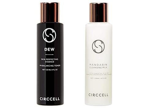 CIRCCELL Perfector de pH de rocío y leche limpiadora de mandarina - Tratamiento hidratante e iluminador de la piel para todo tipo de piel