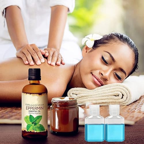 Miniatura 7 de 50 botellas vacías de plástico de 1 onza / 1.0 fl oz con tapa abatible, tamaño de viaje, reutilizables, para desinfectante de manos, champú y