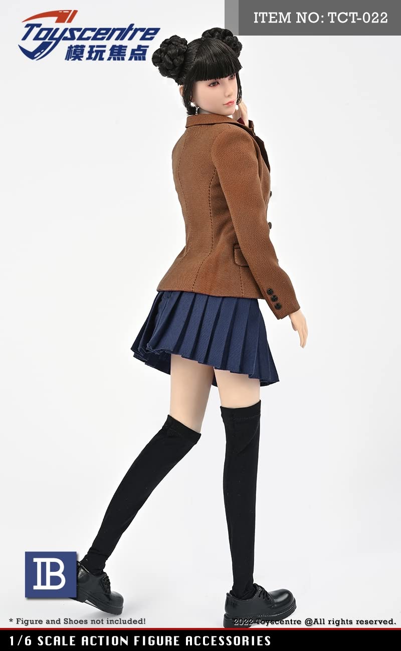 A33 1/6スケール 学生服 8点セット女性素体対応 no brand（ノーブランド）の「1/6サイズ PHICENファイセン素体