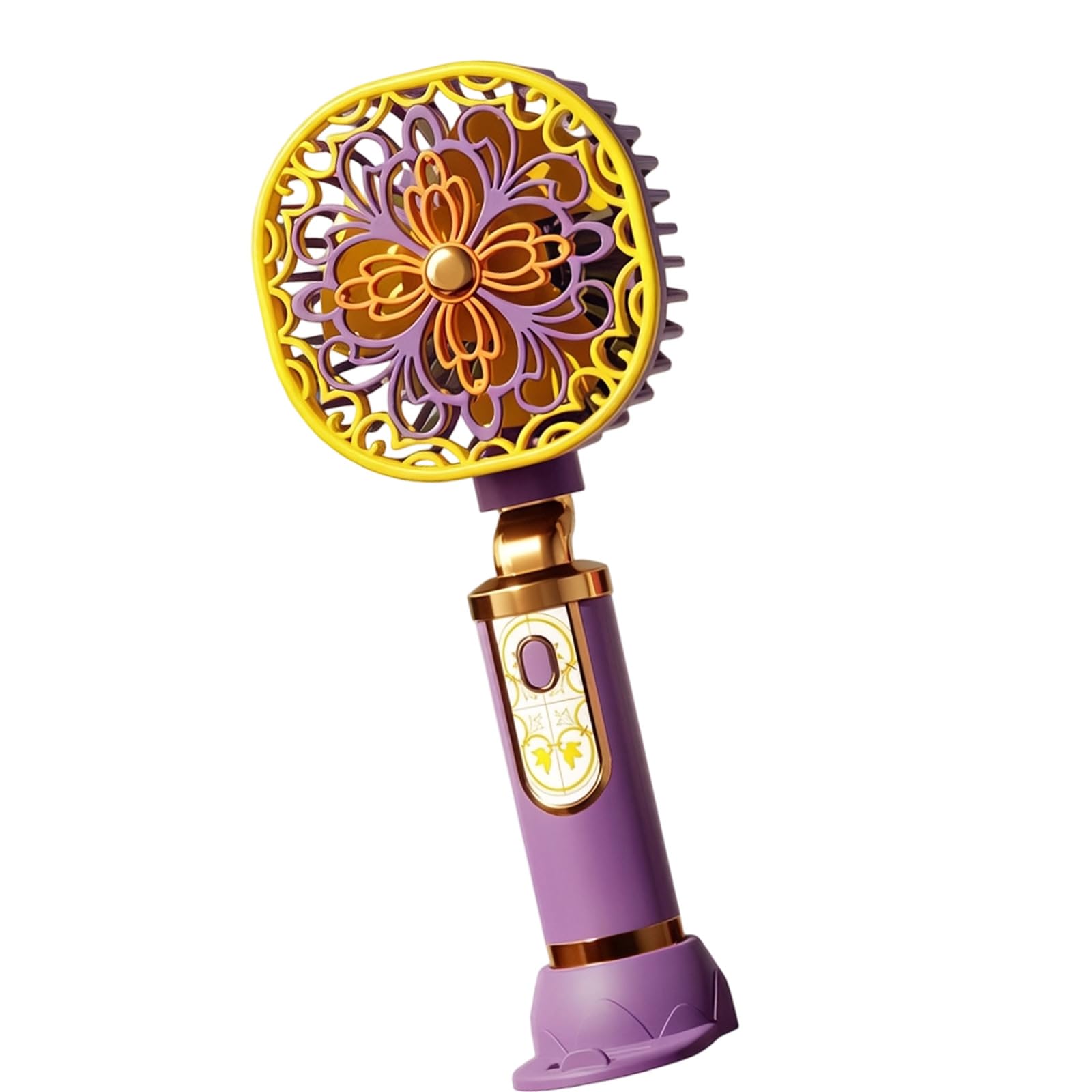Alksubbm Small Handheld Fan Air Blower with Phone Stand 3 Speed Adjustable Rechargeable for Travel Home Camping Outdoor Small Pocket Fan with Phone Stand Adjustable Speed Rechargeable Home