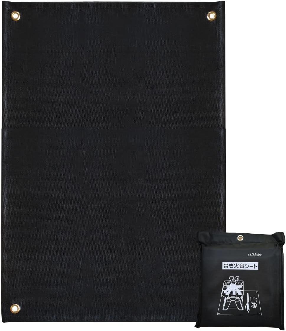 返品不可 焚き火シート スパッタシート 溶接シート 黒 瞬間耐火温度1650度 耐火 耐熱 溶接 防炎 二重 縁取り加工 芝生保護 収納袋付き 鍛造ペグ付き アウトドア キャンプ 地面や芝生保護 薪ストーブ q 焚き火 に適用 60 80cm Cmdb Md 返品不可 焚き火シート スパッタシート 溶接シート 黒 瞬間耐火温度1650度 耐火 耐熱 溶接 防炎 二重 縁取り加工 芝生保護 収納袋付き 鍛造ペグ付き アウトドア キャンプ 地面や芝生保護 薪ストーブ q 焚き火 に適用 60 80cm Cmdb Md