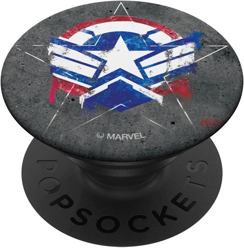 Marvel Captain America and the Winter Soldier Spray Paint PopSockets PopWallet for MagSafe