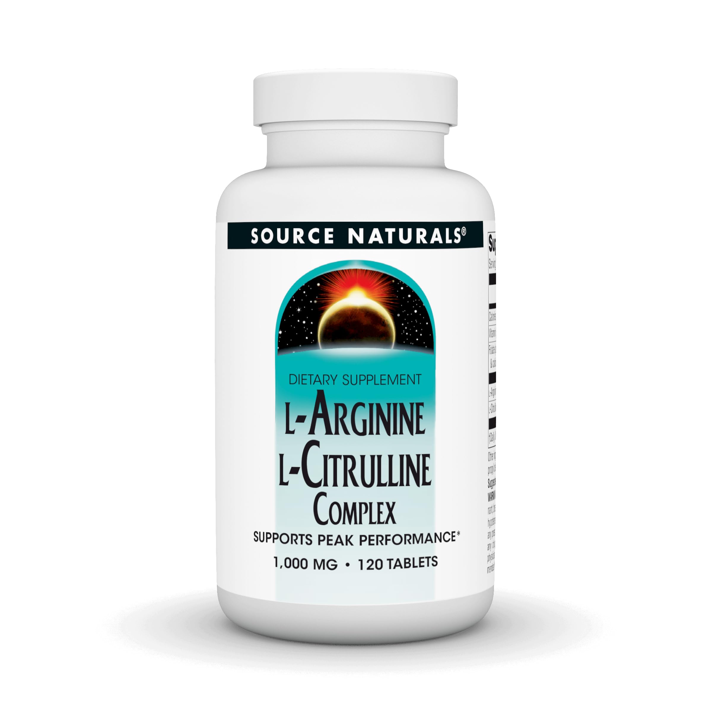 Source Naturals L-Arginine L-Citrulline Complex, 120 Tablets, 1000 mg