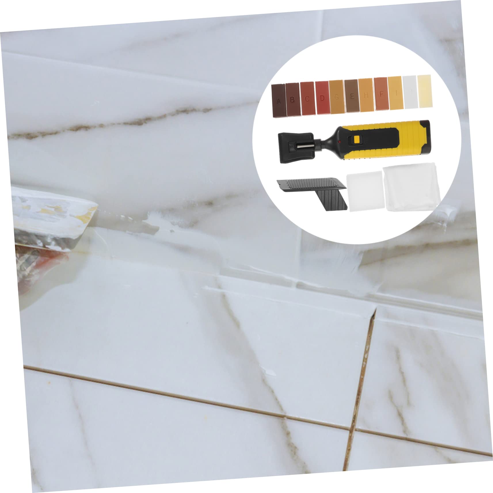 Cabilock Kit Reparación Madera para Suelos Laminados y Vinilo, Reparación de Arañazos Madera, Cera Abs, Restauración Rápida