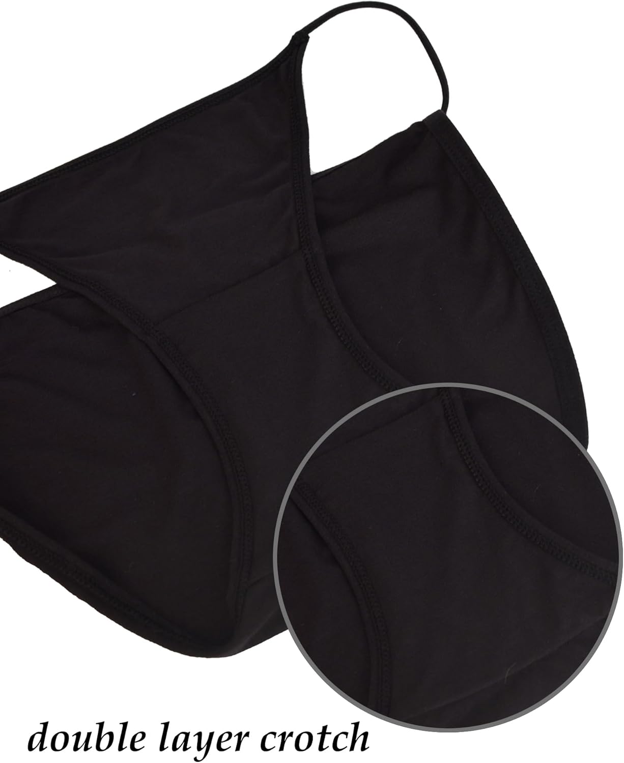 Buankoxy Women's Low-Rise String Bikini Panty Stretch Hipster Briefs 3 Pack - Image 6