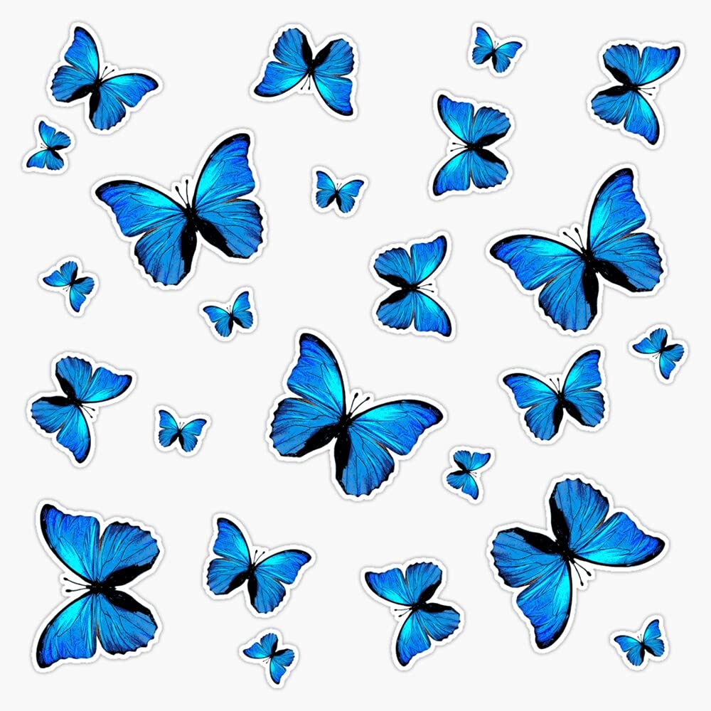 amazon-com-magnet-blue-butterflies-print-bumper-sticker-car-flexible-reusable-magnetic-vinyl-5-home-kitchen for Free Printable Blue Butterfly Printable Amazon.com: Magnet Blue Butterflies Print Bumper Sticker Car Flexible Reusable Magnetic Vinyl 5