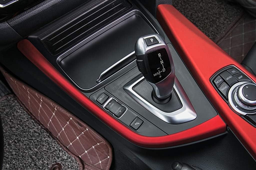New Protective Gear Box Trim Compatible with BMW 3 Series F30 Sedan 2012-2019 316i 318i 320i 328i 330i 335i 340i (Red)