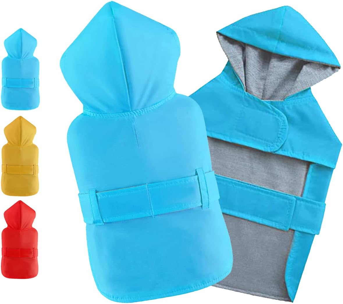 BECNBEAU Dog Raincoats for Small Dogs Puppy Raincoat Lined Rain Jacket