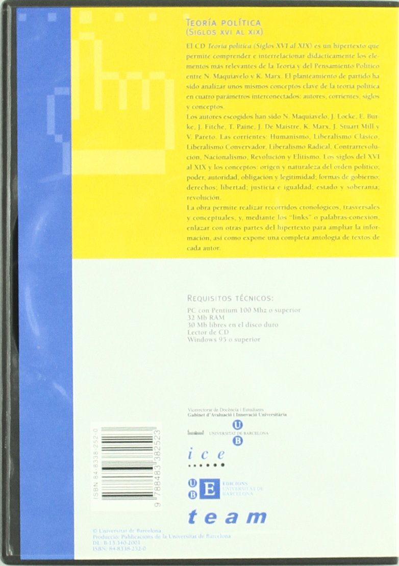 Teoria Politica. Siglos Xvi Al