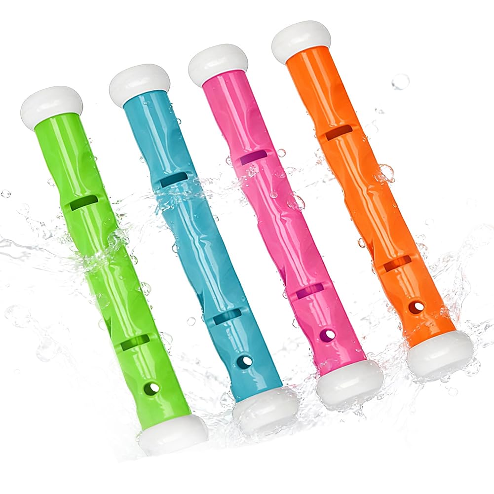 Yrpacfb Unisex Kids Green 4 Pcs Diving Pool Toys, Summer Fun Swimming Pool Dive Toy Sticks, Summer Swim Dive Training Water Fun Pools Games Yellow