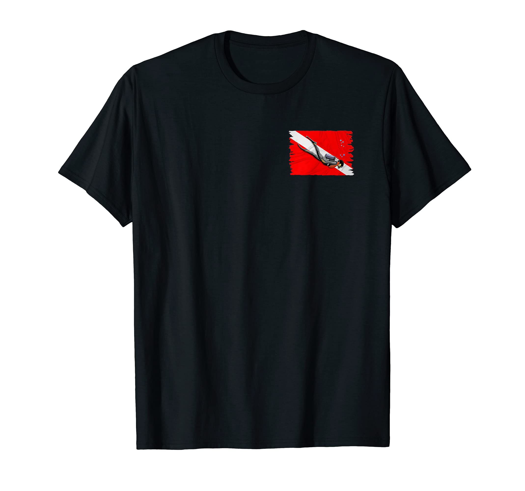 Scuba Diving Diver Down Flag (2-Sided) T-Shirt
