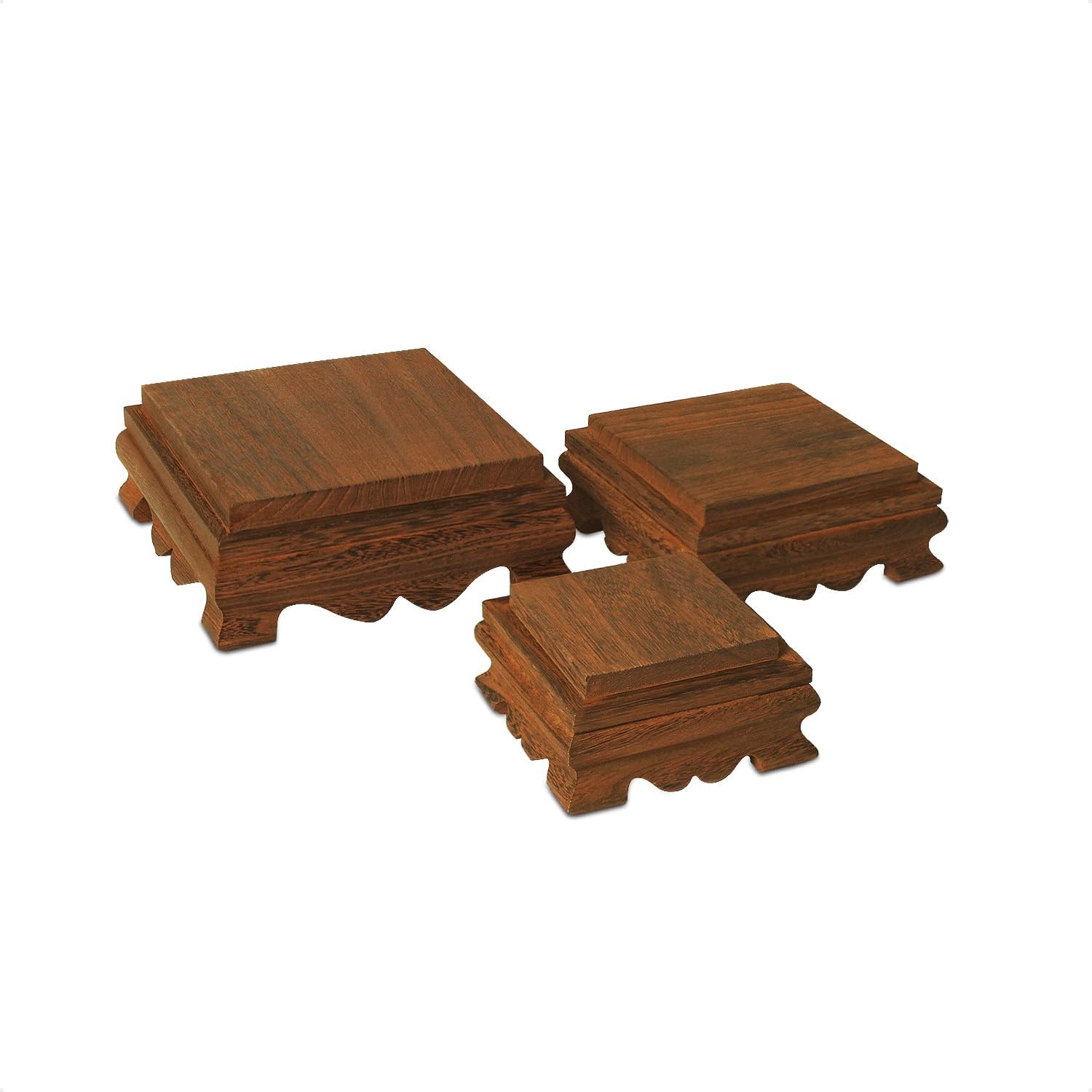 Ikee Design Wood Risers Display Risers Wood Cake Stand Square Risers