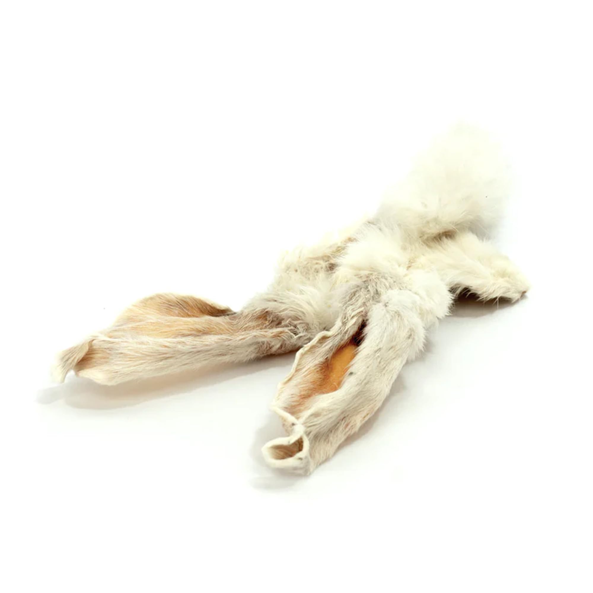 SKIPPER'S Farm Shop Furry Rabbit Ears for Dogs - Air Dried Natural Dog Treats Made From 100% Rabbit, Hypoallergenic & Grain Free, High Protein & Low Fat Ears with Fur | (75g) โ image 1