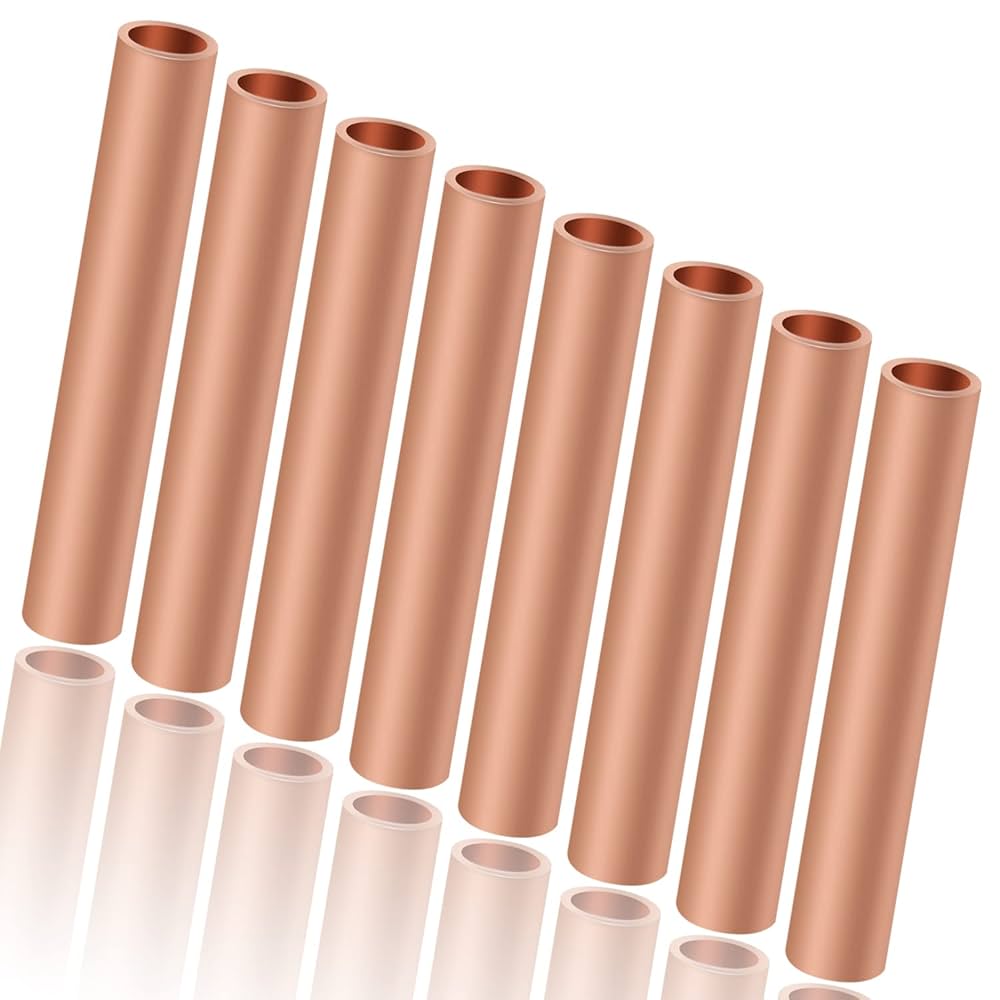 8 Tubi Di Rame Cavi TIANLIN - 50x8mm, Diametro Interno 5mm, Per Collegamenti Elettrici E Idraulici