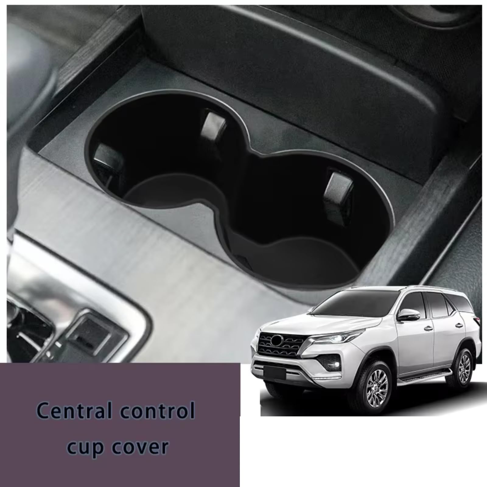 portabicchiere veicolo Accessori Interni Portabicchieri Console Centrale Auto Forniture Ricambio Compatibile Con Toyota Per Fortuner 2015-2024