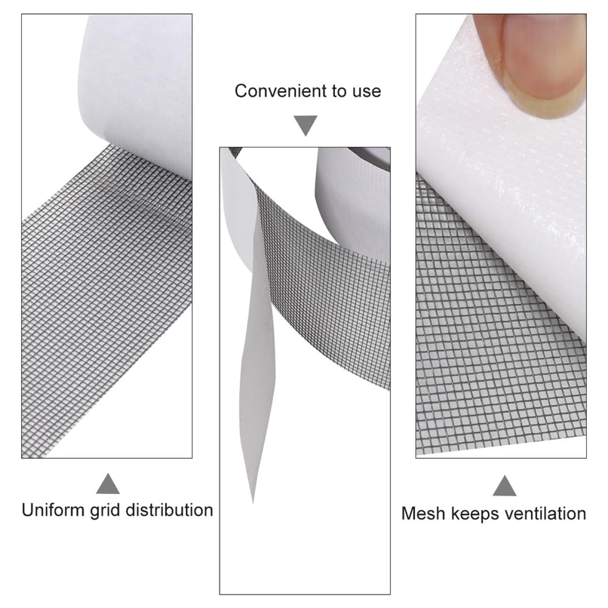 Window Screen Repair Tape White Mesh Patch Roll Mesh Screen Repair Tape