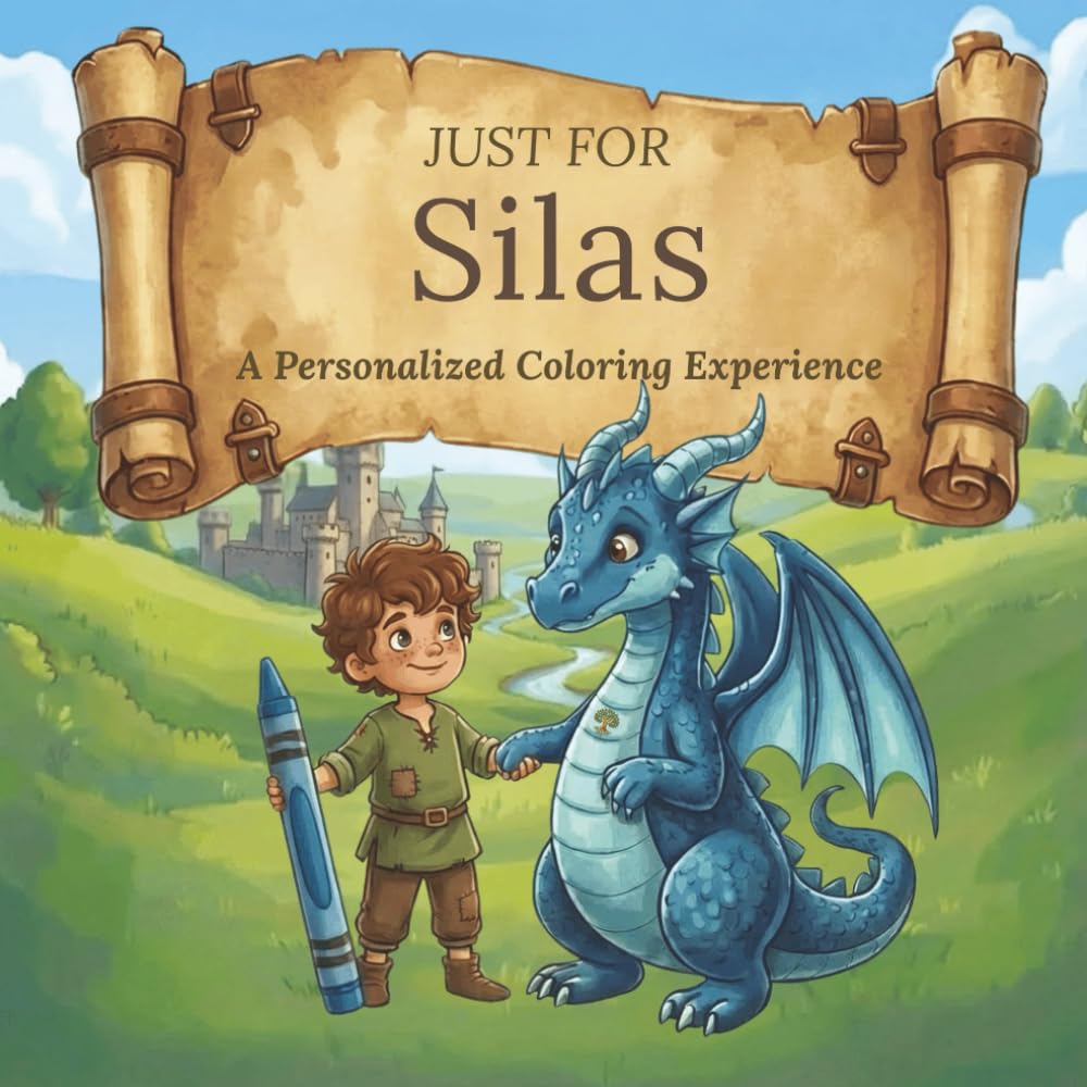 Just for Silas: A Personalized Coloring Experience: 50 total coloring pages | 28 coloring pages featuring Silas's name | 22 coloring pages themed for boys (Personalized Coloring Book Series)