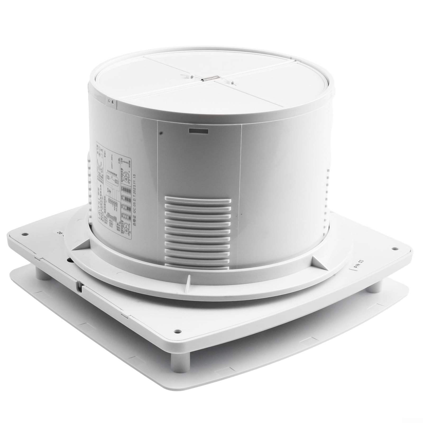 Extractor de Aire con Temporizador, Extractor de Aire para baño, silencioso, con función de retardo de Temporizador para baño (Ventilador de 6 Pulgadas con humidistato)