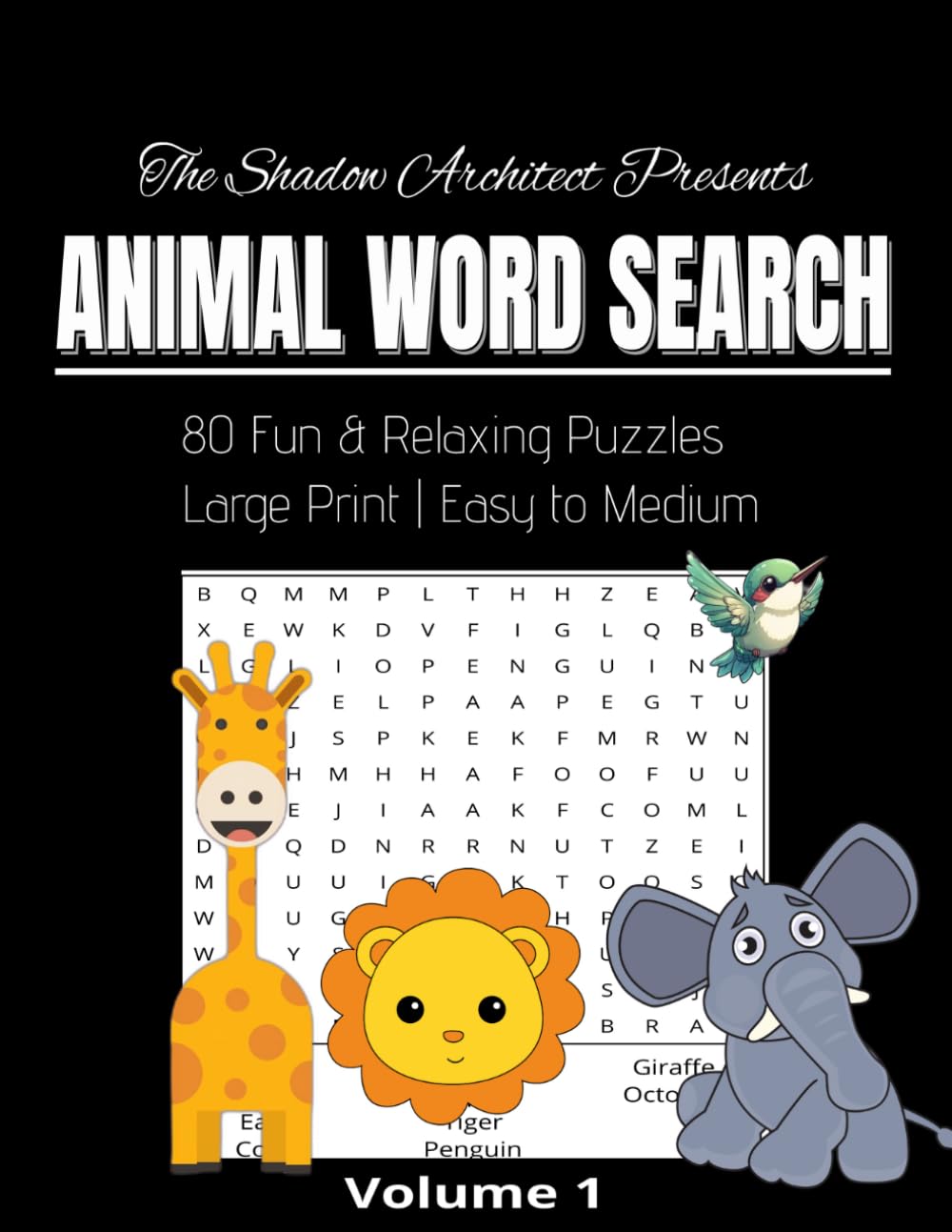Animal Word search for kids: The Shadow Architect (The Shadow Architect Puzzle Books)