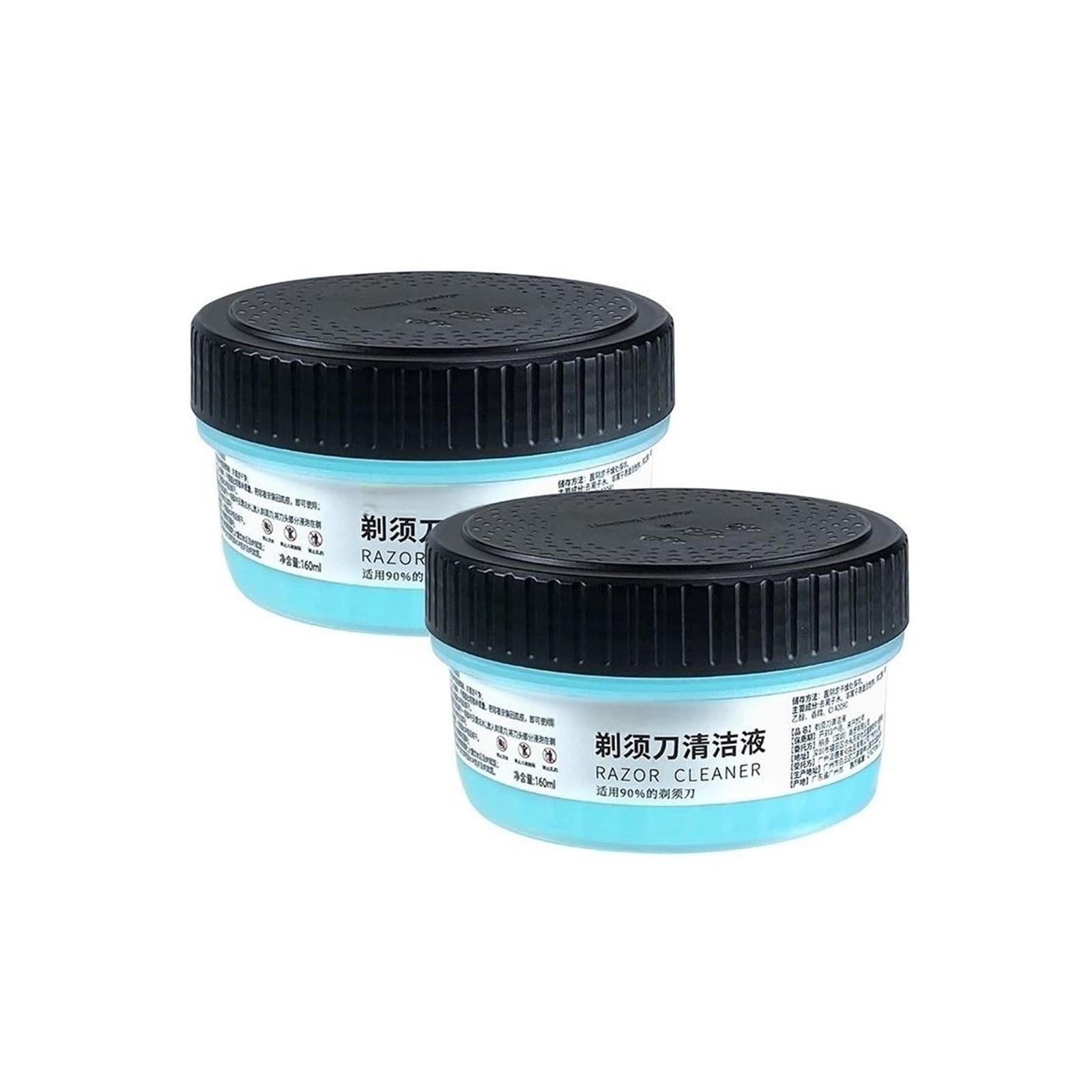 Limpiador De Afeitadoras, Cartucho De Tinta De Limpieza Rápida Sabor Limón 160ml. Compatible Con Philips CC13/51 S7886, S7887, S7888, S8050, S8692, S8696, S8697, S9502, S9507(2pcs)