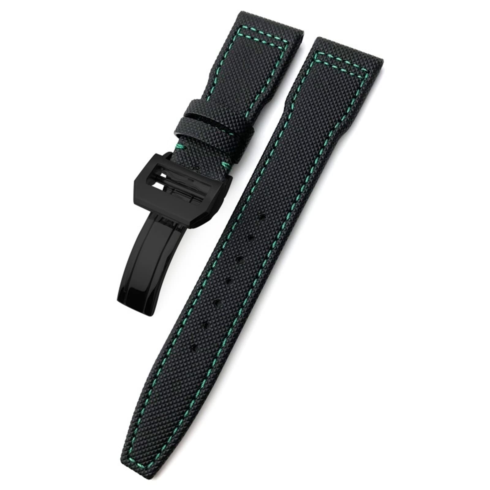 Tkany nylonowy pasek do zegarka 20 mm 21 mm 22 mm składana klamra paski do zegarków pasujące do IWC Pilot Mark Portugieser Portofino, Kolor: wielokolorowe, 20mm