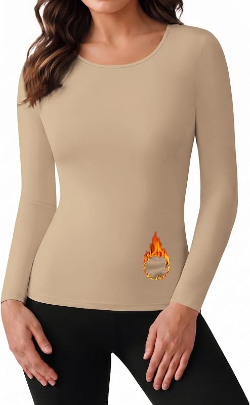 Women’s Long Sleeve Chic Top Fleece Shirt Deal at Amazon
