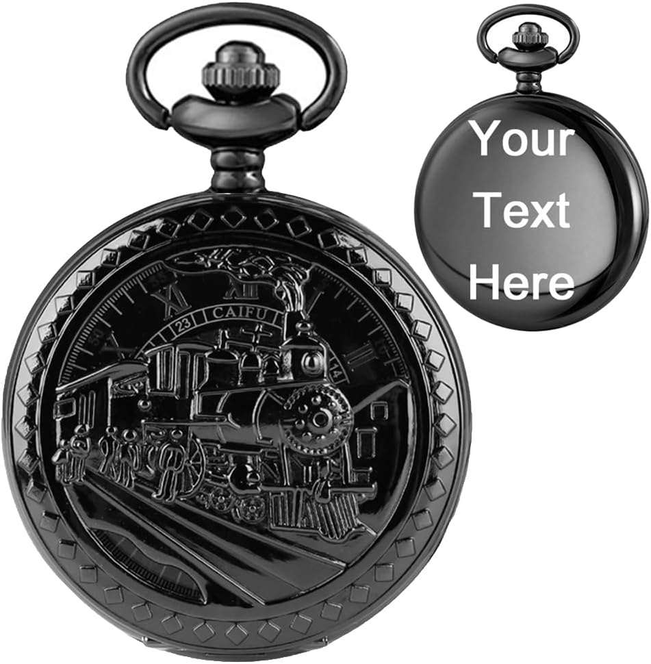 Alwesam Personalization Pocket Watch Men's Hand Wind