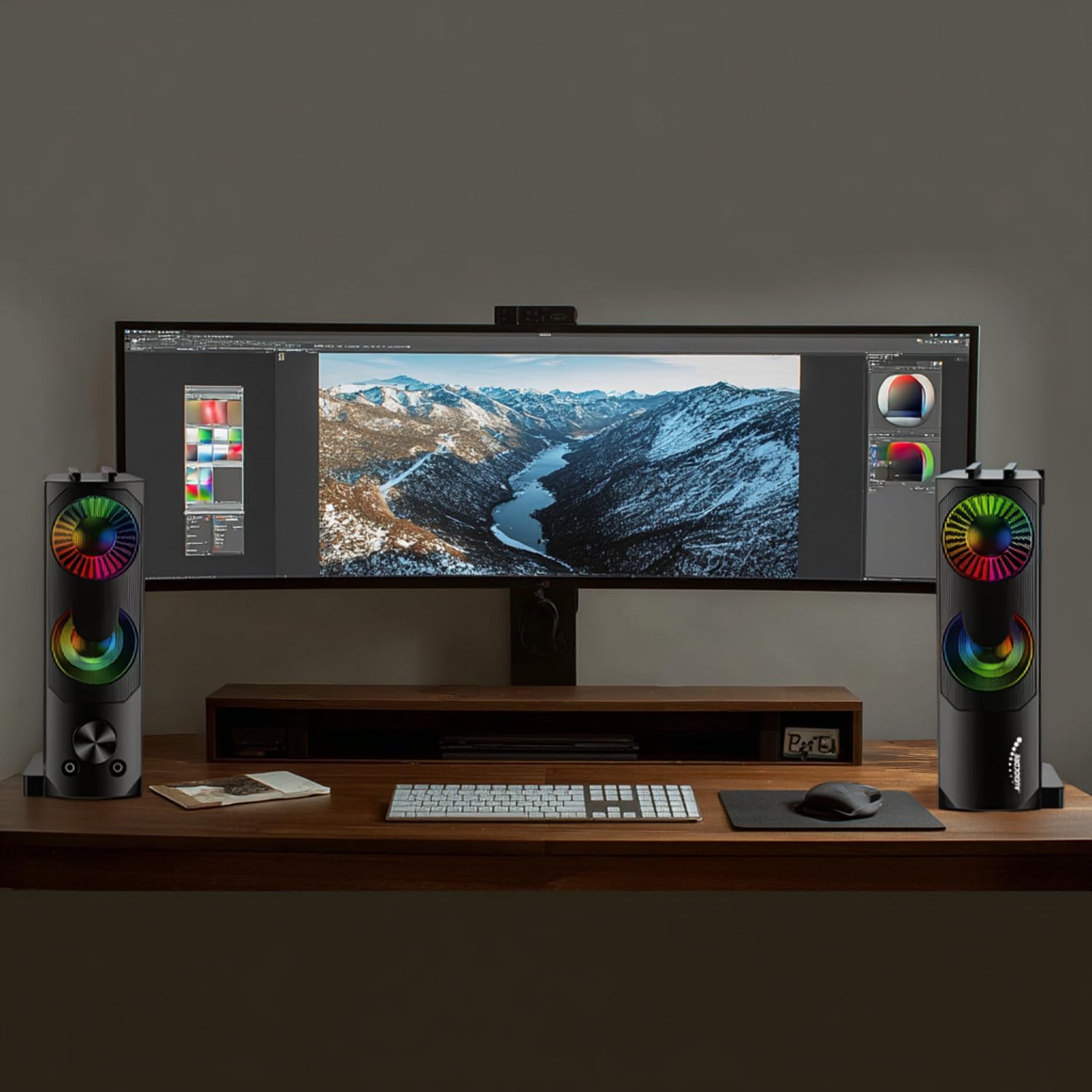 Audiocore AC955 3Wx2 Computer Soundbar LED USB 5v Line-in
