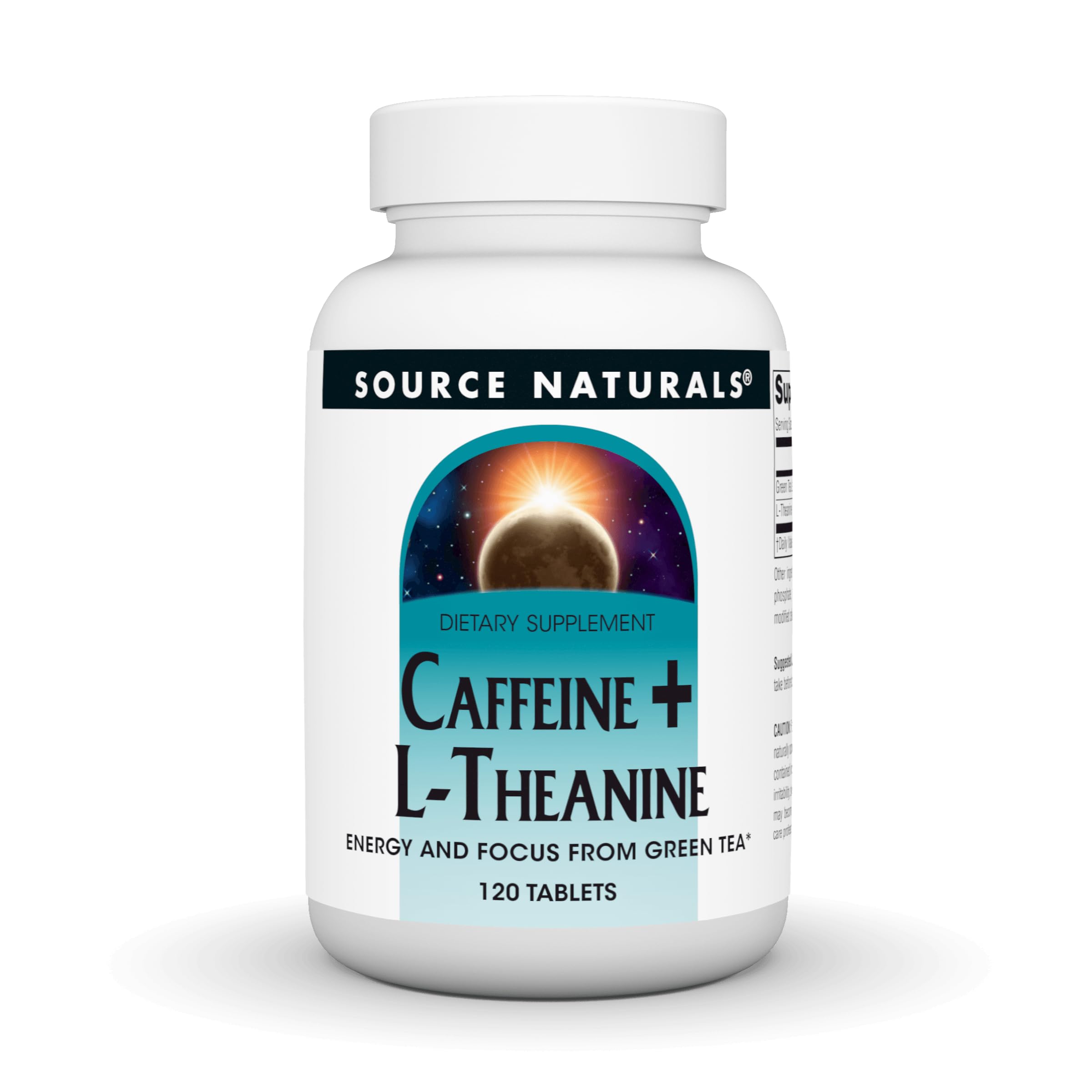 Amazon.com: Source Naturals, Caffeine + L-Theanine - 120 Tablets