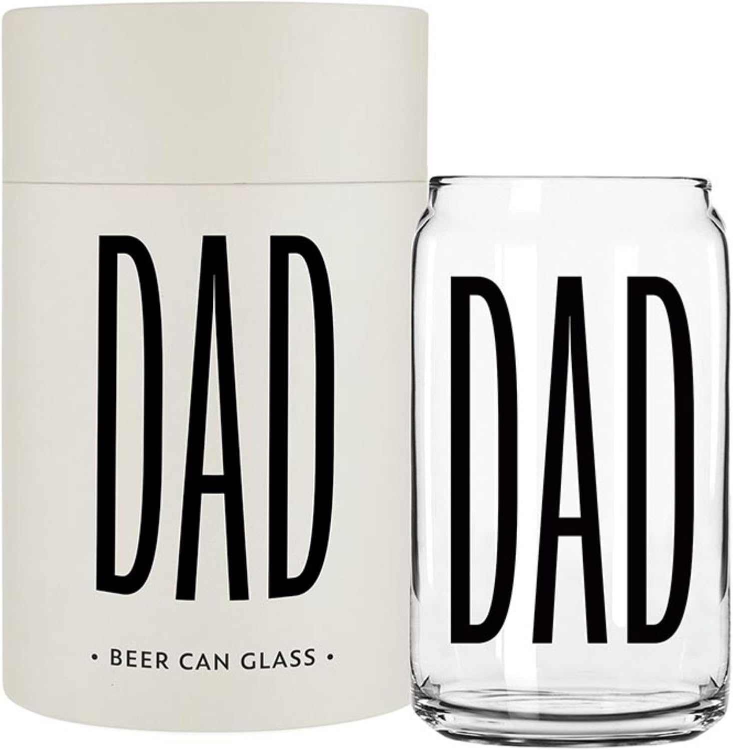 Santa Barbara Design Studio Beer Can Shaped Pint Glass, 16-Ounce, Dad