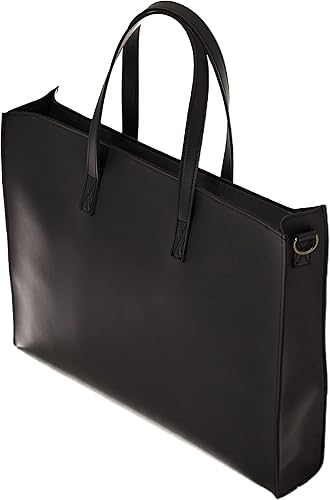 HYOJI Bolsa de mensajero para hombre Bolsa horizontal de cuero vegano para laptop para mujer se adapta a portátiles de 16 pulgadas Bolso cruzado