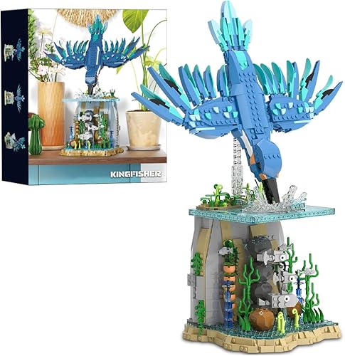 39067 Juego de construcción modelo Kingfisher, 1310 piezas de juego de bloques de construcción de pájaros modelo Kingfisher, es un regalo ideal para