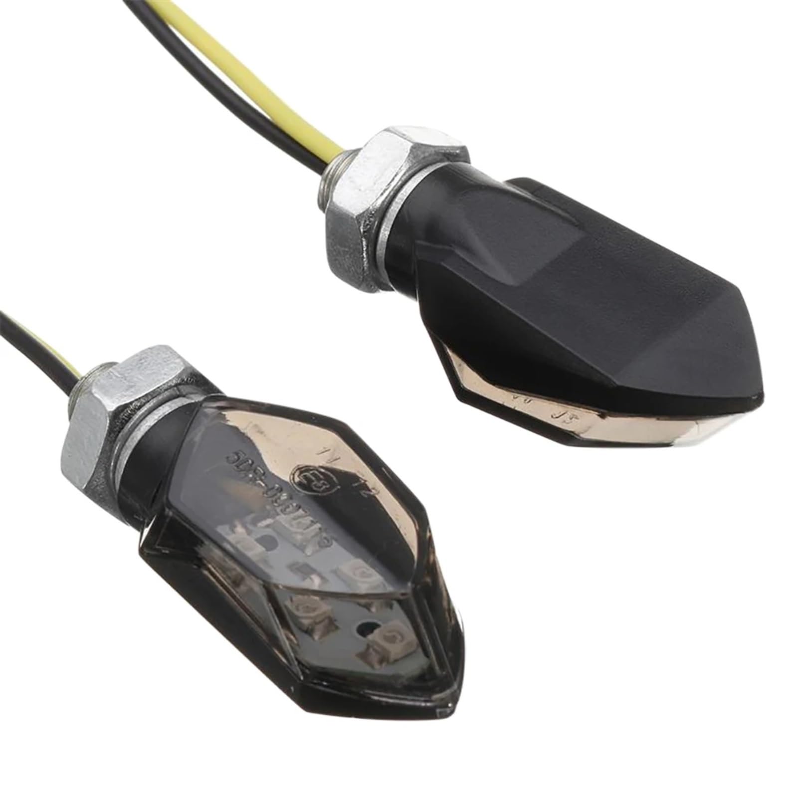 Compatibile Con 4PCS Indicatore Di Direzione Per Obiettivo Moto 12V Indicatore Lampeggiante Ambrato A Due Fili