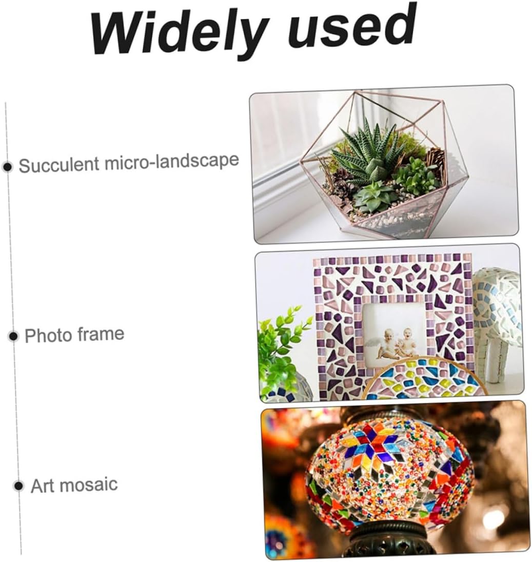 Gatuida Irregular Ceramic Mosaic Tiles DIY Craft Accessories Bag for Creative Art Projects Home Decor and Handmade Mosaic Crafts