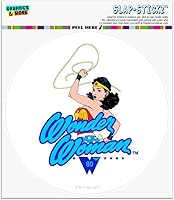 Vista 1 de Wonder Woman 80th Lasso Automotive Car Window Locker Circle Bumper Sticker