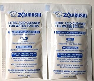 Zojirushi ADC-05 Citric Acid Electric Dispensing Pot Cleaner 1 Oz.(28 Gr.) - 2 Packs
