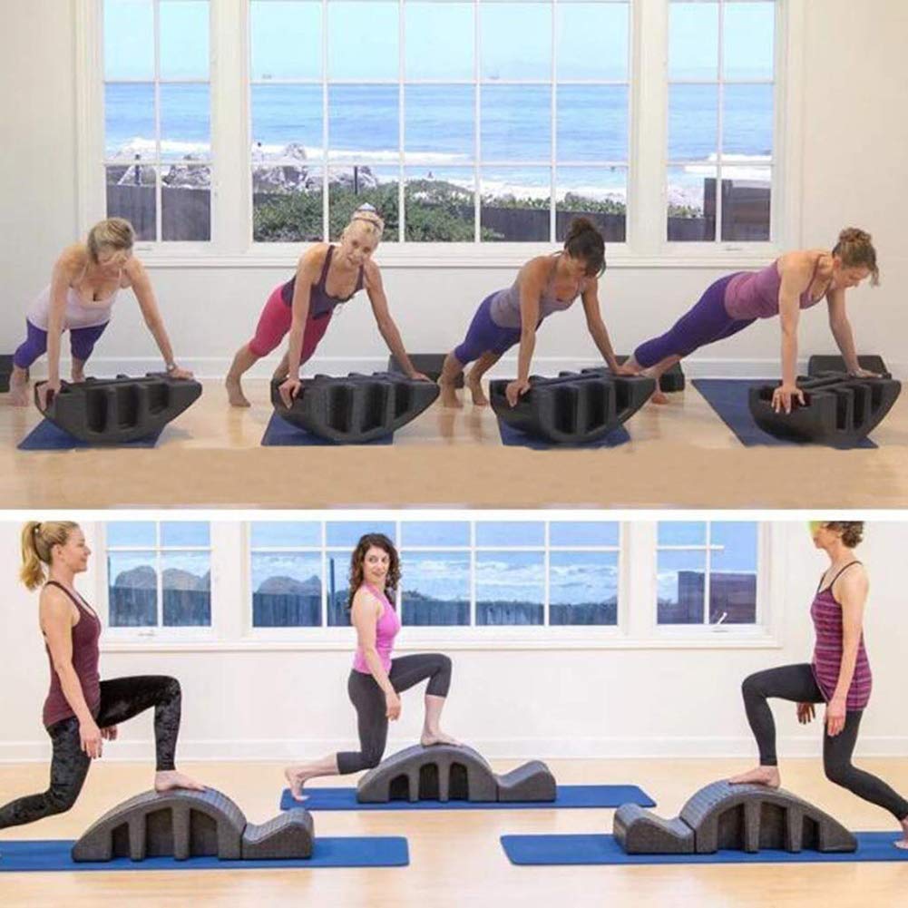 Corrector de columna vertebral de cuña de espuma para pilates y masaje, pequeño barril para yoga, equipo de fitness, ortesis para alineación de columna vertebral y corrección de cifosis