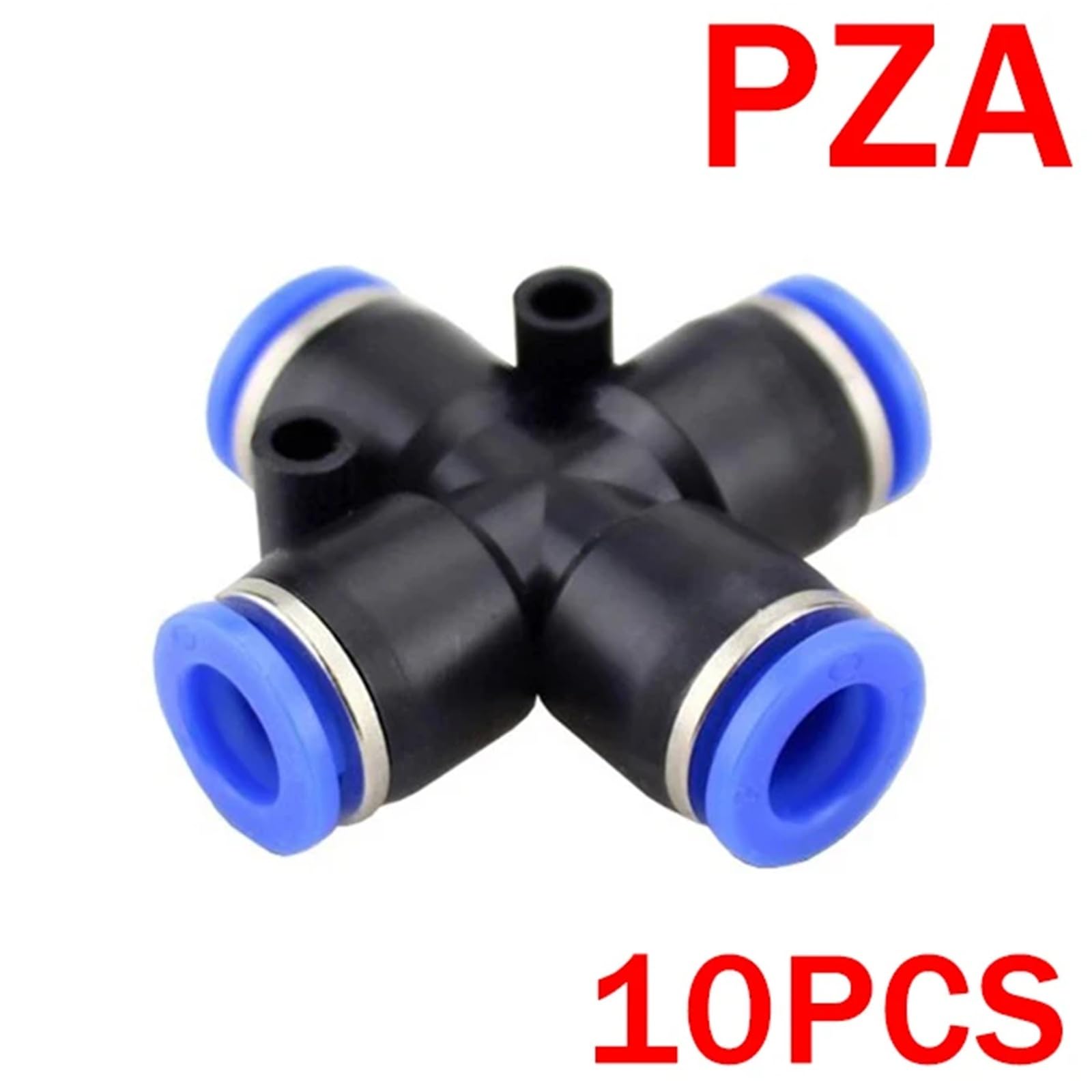 Connettori rapidi pneumatici per tubi d'aria, PU PY, per tubi da 8 mm, 10 mm e 12 mm (5 pezzi/10 pezzi per scatola) (PZA (10 pezzi), 10 mm)