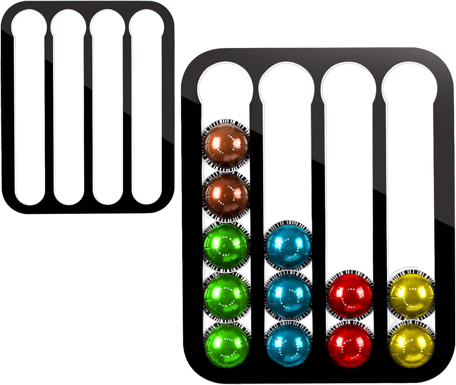 2 Pack Coffee Pods Holders Suitable for Nespresso Vertuo Capsules